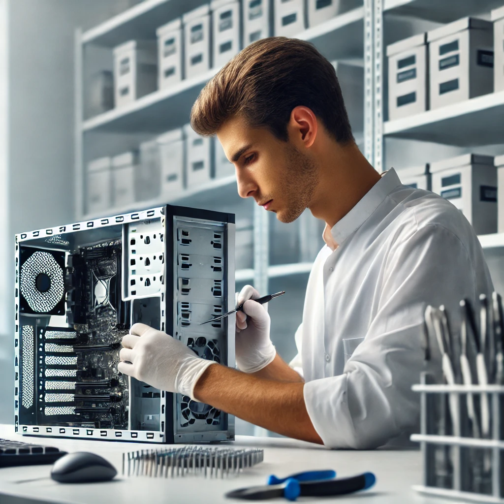 Técnico trabajando en un laboratorio
